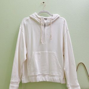 Vince Soft Half-Zip Hoodie